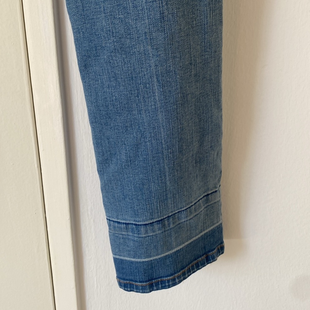 NWOT LEVEL 99 Button Fly Denim Jeans with color patch Size 28 sligtly cropped - Picture 6 of 8